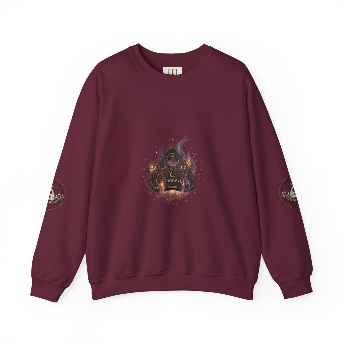 The Answers Wait — Mystic Ouija Planchette Crewneck Sweatshirt