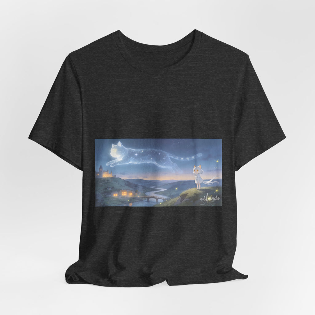 He Walks the Night With You — Cat Constellation T-Shirt