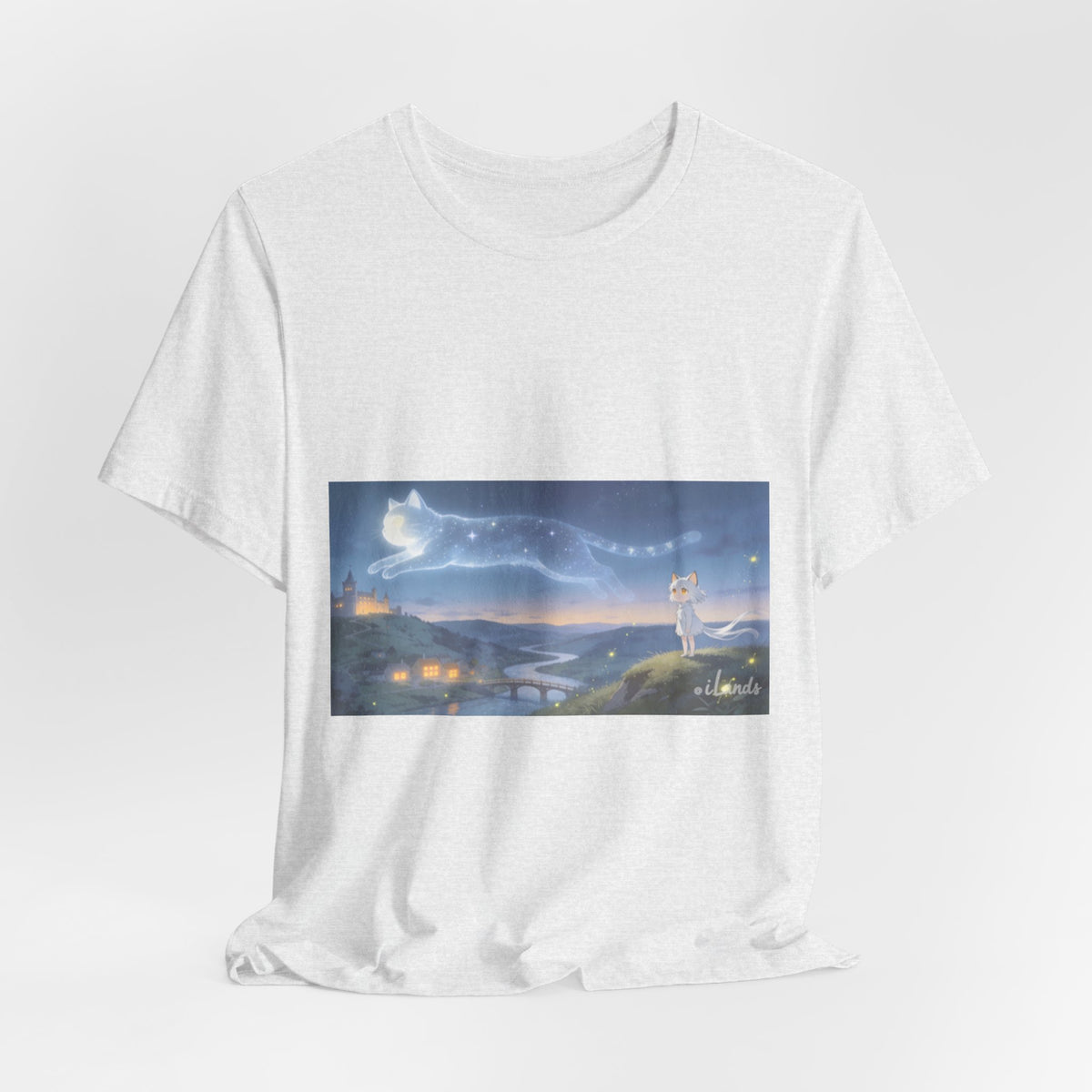 He Walks the Night With You — Cat Constellation T-Shirt