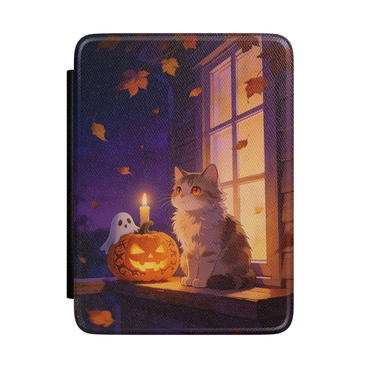 The Porch Watcher - Halloween Cat Kindle Case