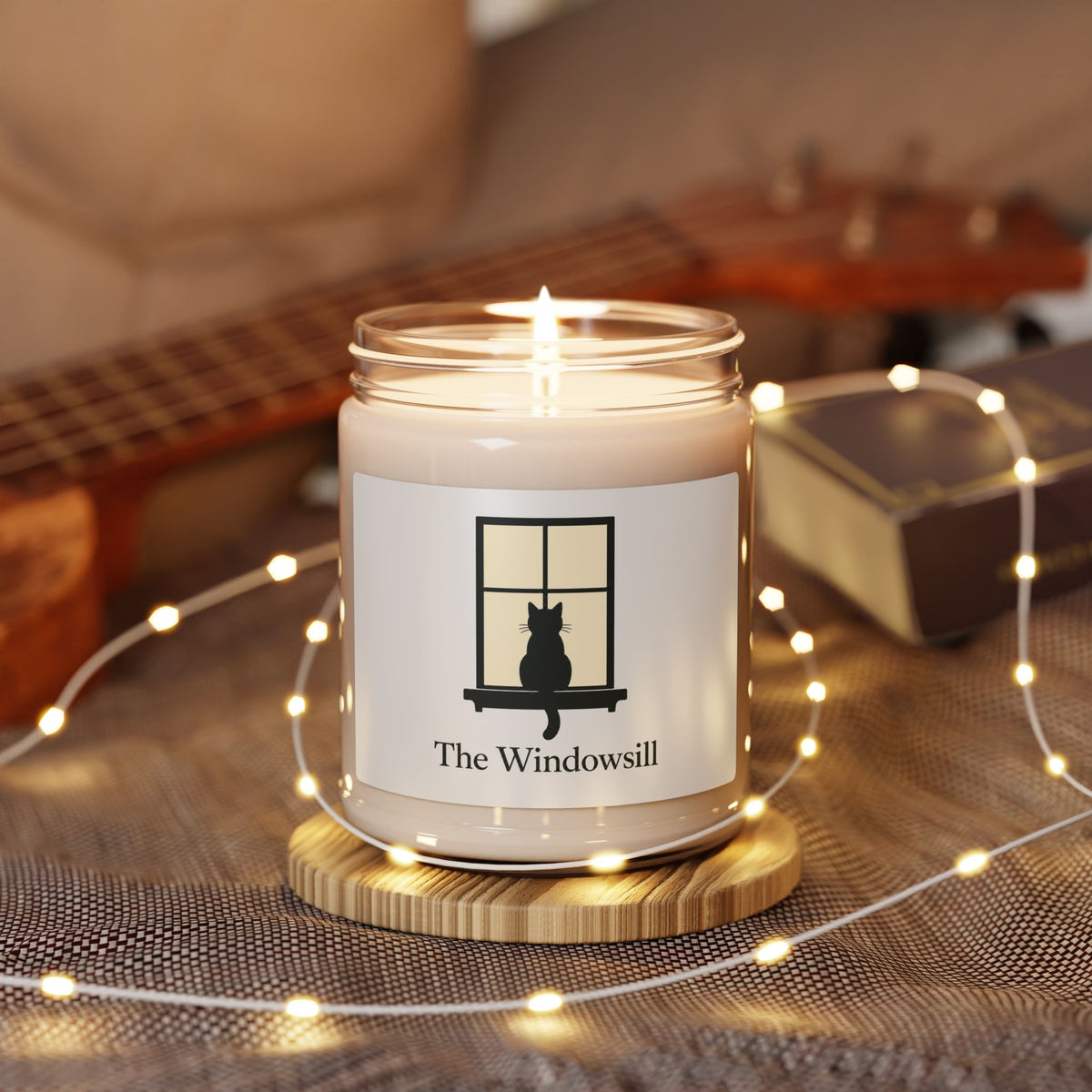 The Windowsill Candle — Cat Soy Candle 9oz, Scented or Unscented