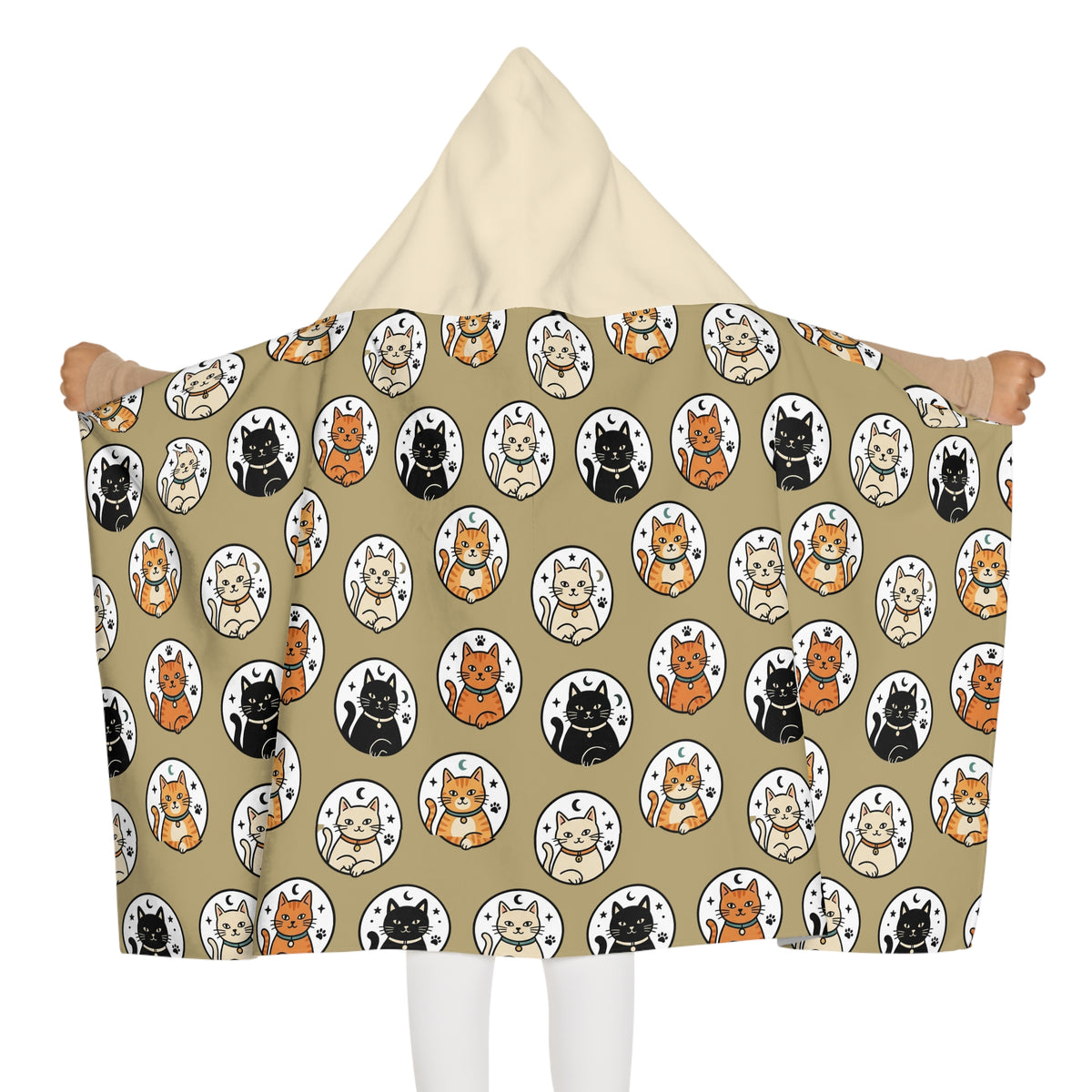 The Beach Guard — Kids Hooded Towel with Cat Hood