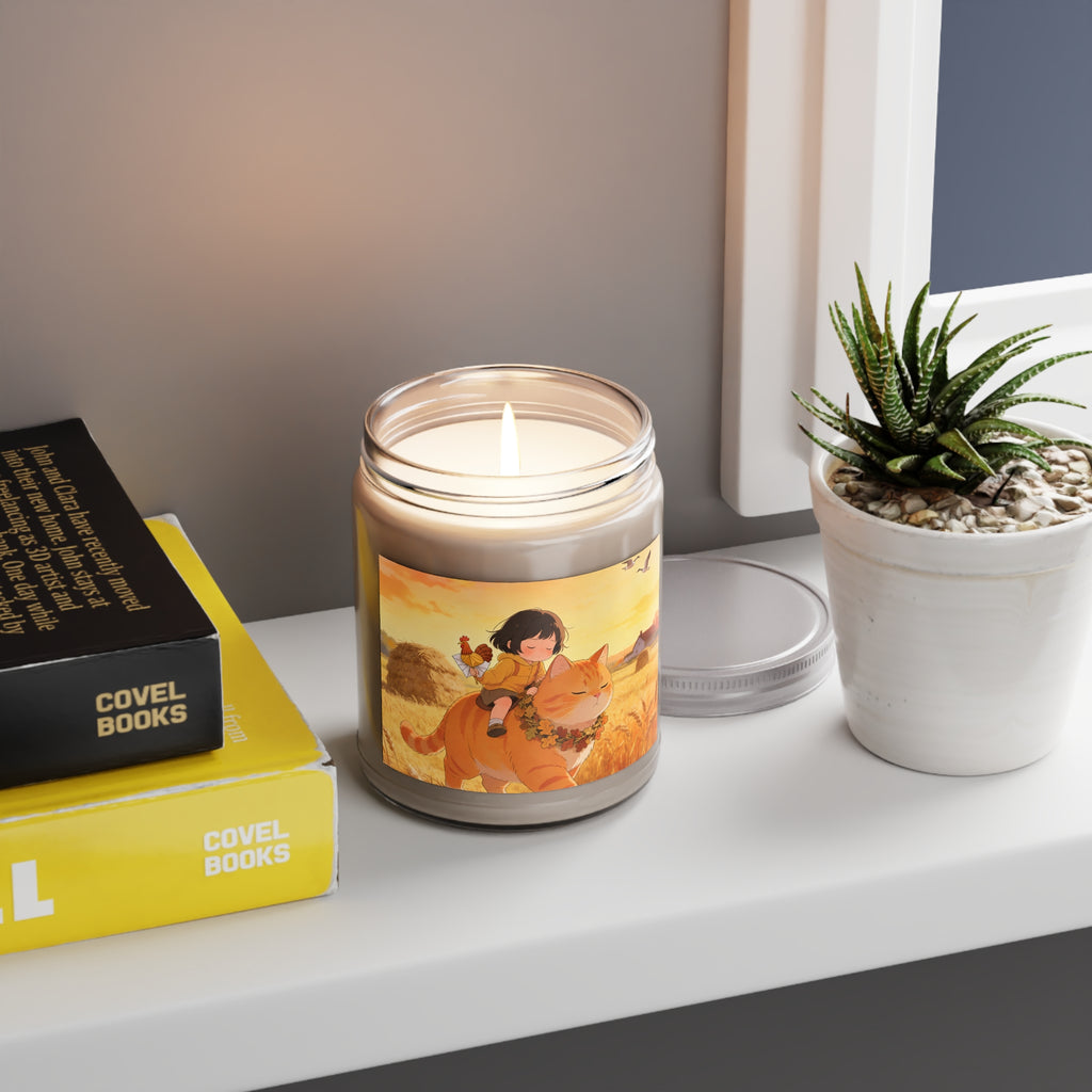 Wheat Field Watch — Thanksgiving Guardian Candle, Harvest Cat Soy Wax 9oz