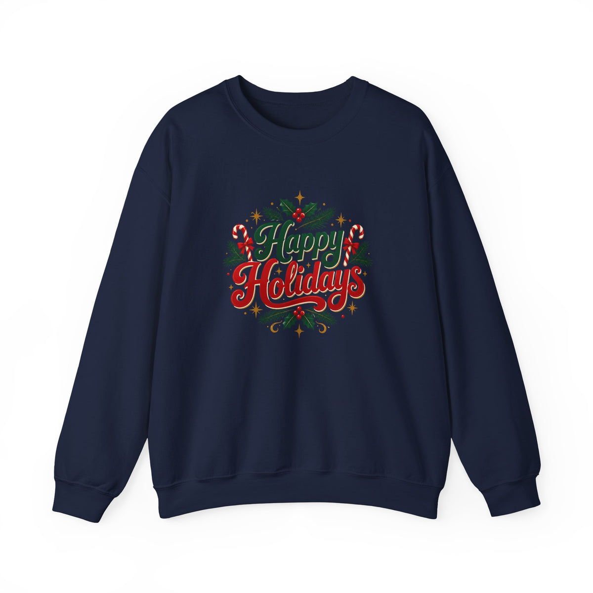 Silent Night Carol — Christmas Cat Crewneck Sweatshirt