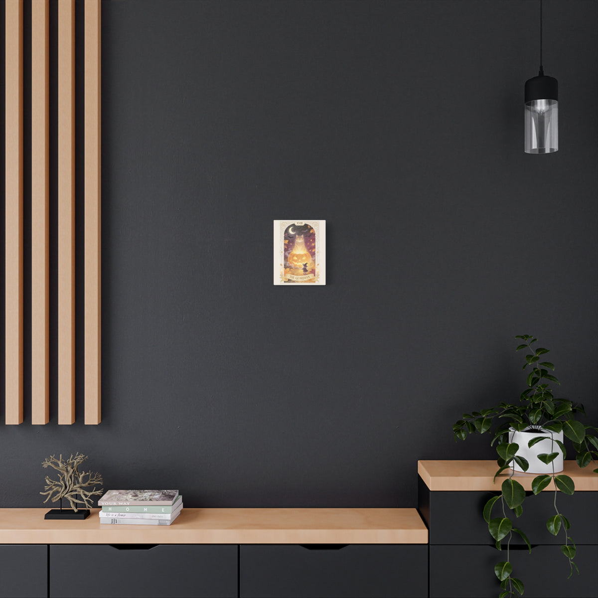 The Pumpkin Oracle — Guardian Tarot Halloween Canvas Wall Art