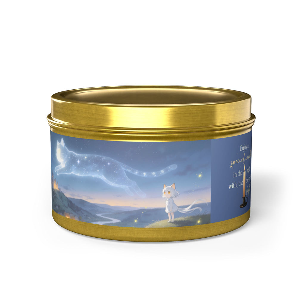 Watching Over Your Wishes — Cat Constellation Tin Candle