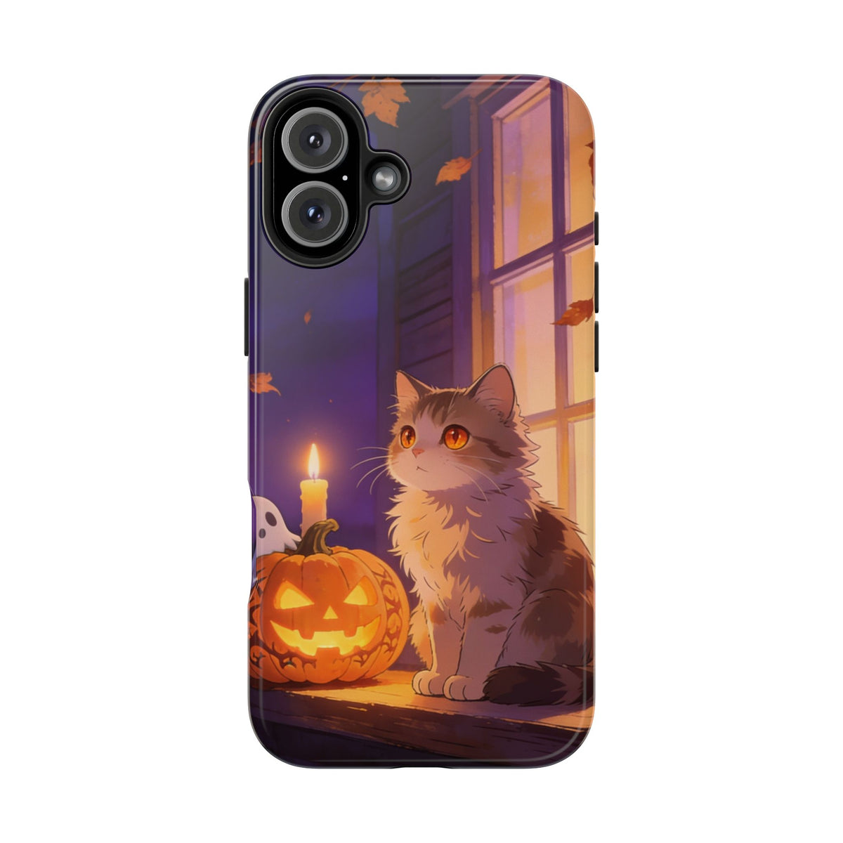 The Porch Watcher - Halloween Cat Tough Phone Case