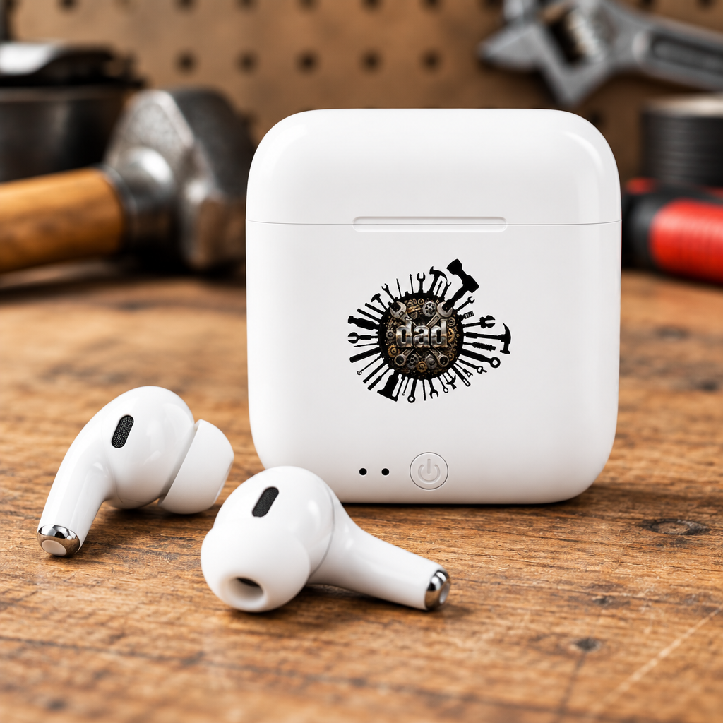 Every Note, Guarded — Dad Wireless Earbuds with Tool Case