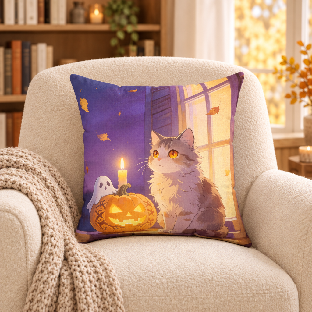 The Cozy Watch — Halloween Kittens Pillow
