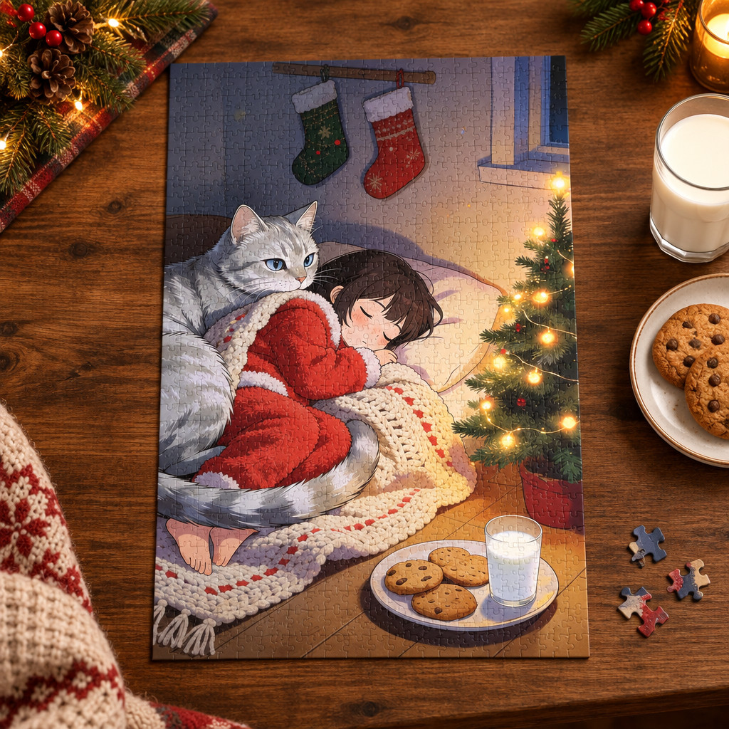 Santa's Littlest Sentinel — Cookies & Milk Christmas Puzzle, 110–1014 pc