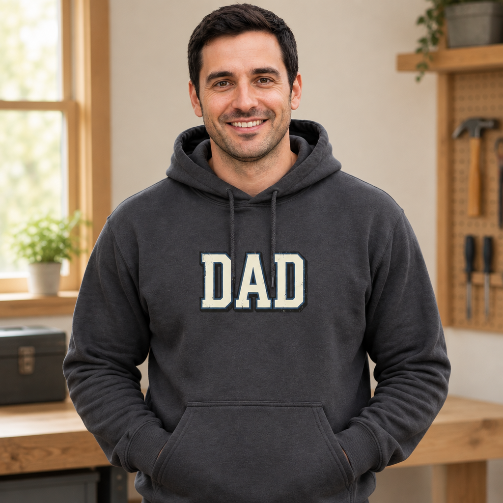 Team Dad — Varsity Lettering Hoodie