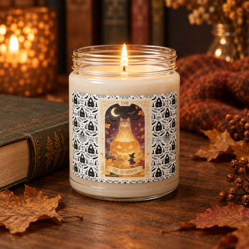 The Guardian's Card — Tarot Cat Candle