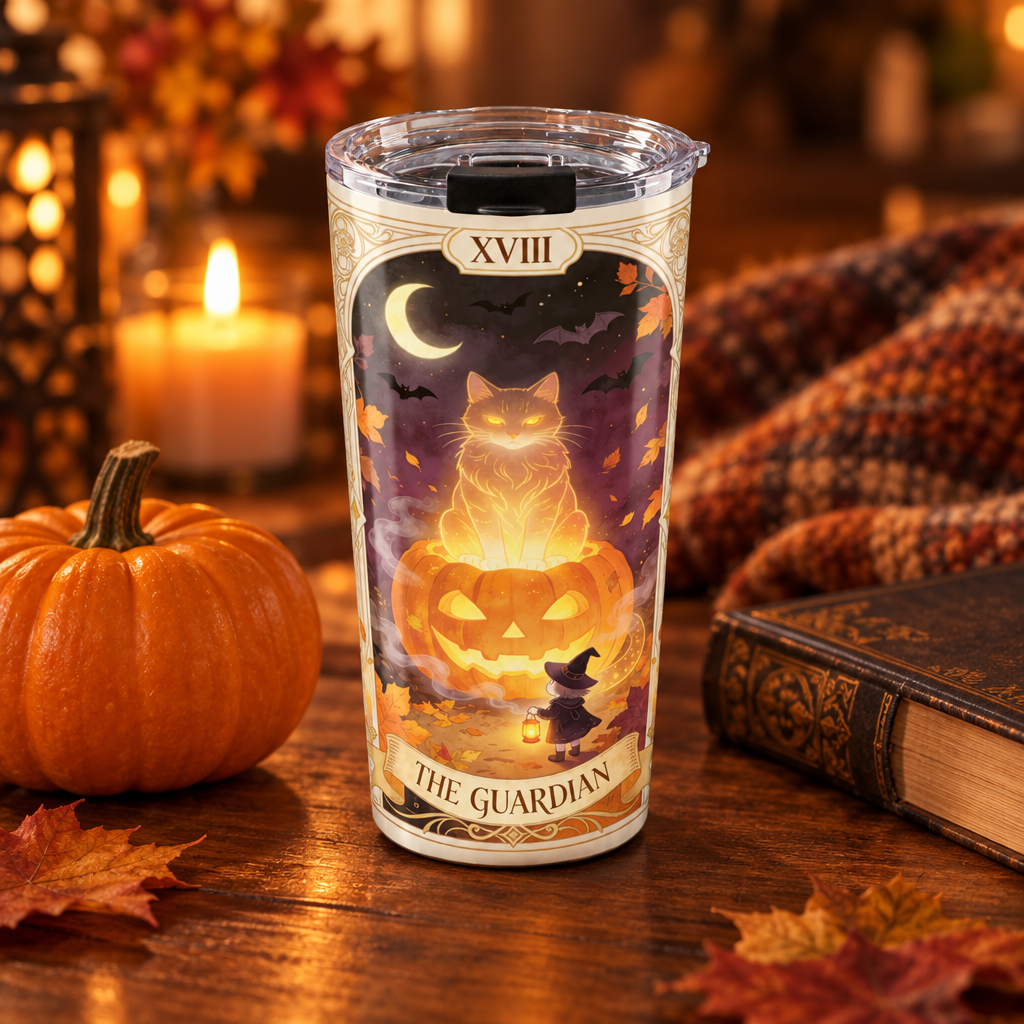 The Halloween Watch — Guardian Cat 20 oz Tumbler