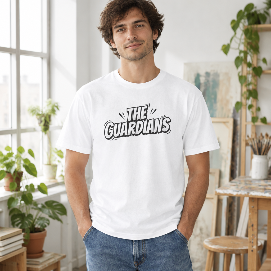 The Ink Guardian Brushstroke Cat T-Shirt