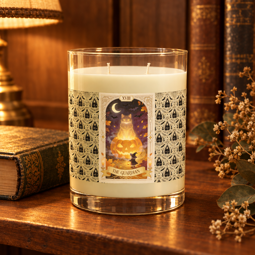 Warm Glass, Warm Room — Vintage Pattern Glass Scented Candle