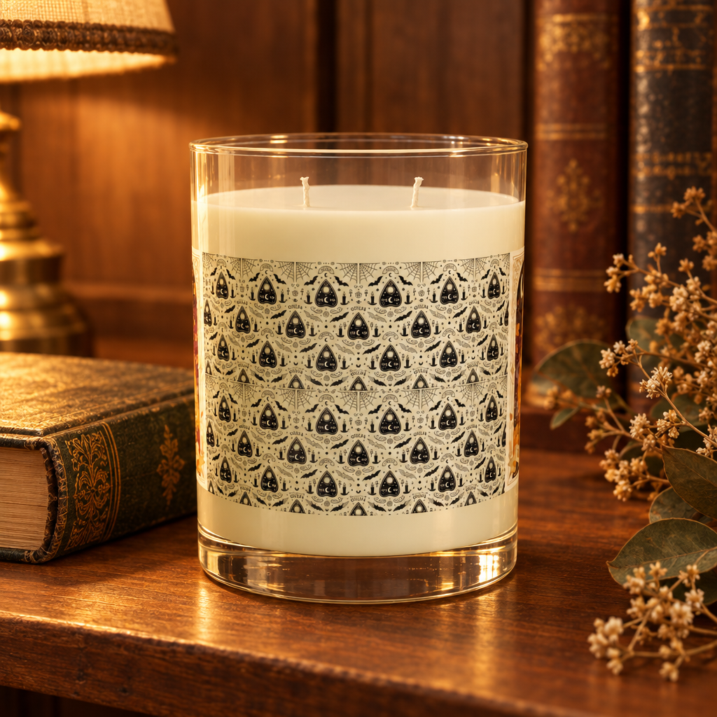 Warm Glass, Warm Room — Vintage Pattern Glass Scented Candle