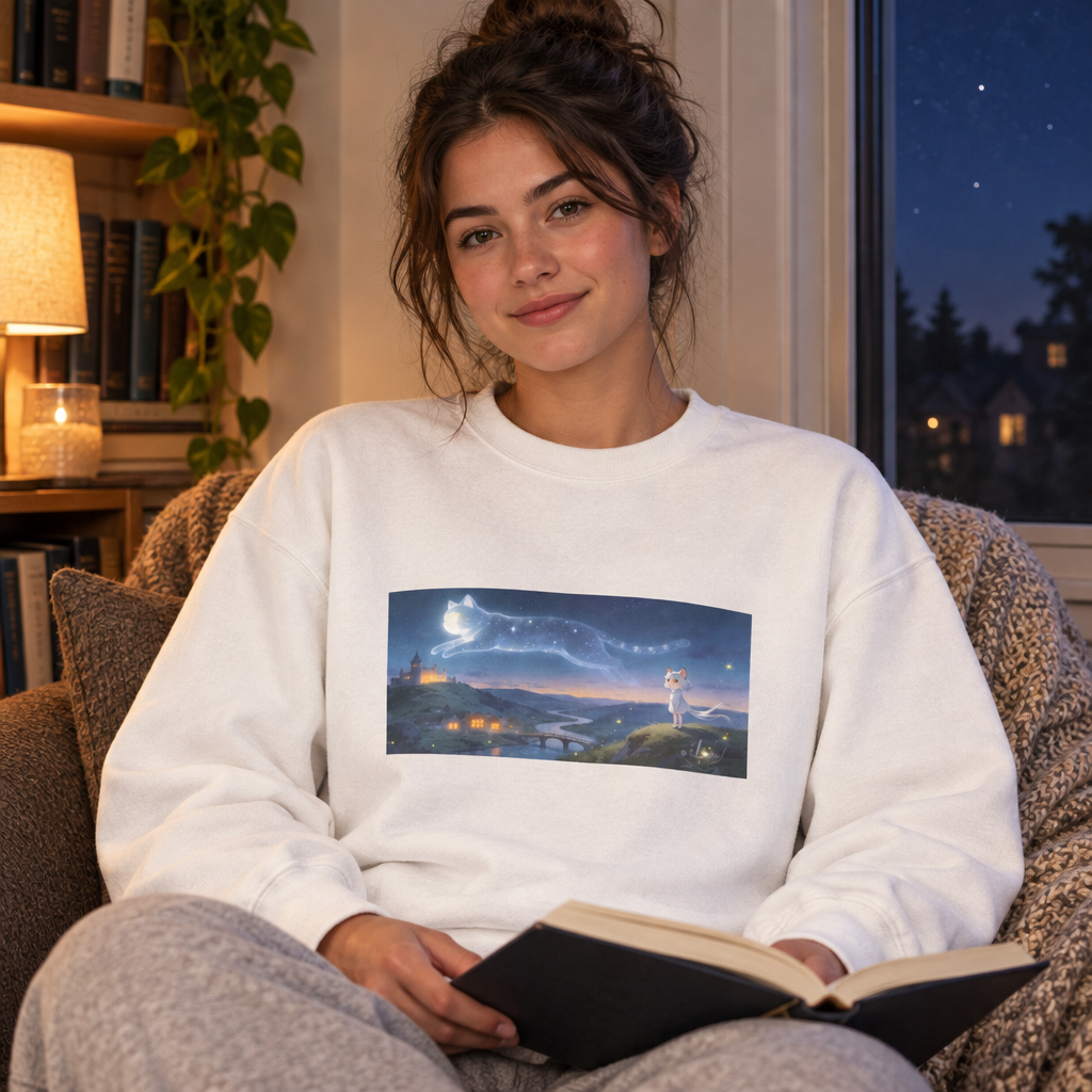 Written in Stars — Cat Constellation Crewneck Sweatshirt